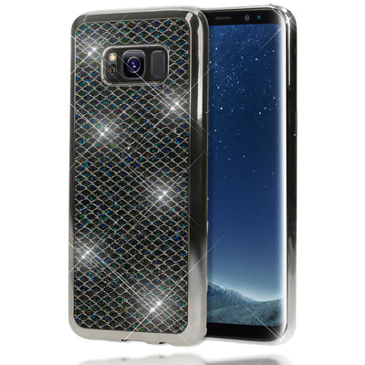 NALIA Handyhülle kompatibel mit Samsung Galaxy S8 Plus, Glitzer Slim Silikon-Case Back-Cover Schutzhülle, Glitter Sparkle Handy-Tasche Bumper, Dünne Bling Strass Smart-Phone Hülle NALIA Protective Hülle