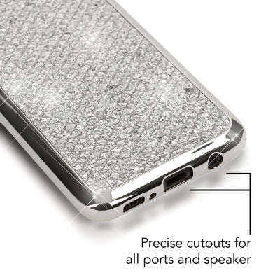 NALIA Handyhülle kompatibel mit Samsung Galaxy S8 Plus, Glitzer Slim Silikon-Case Back-Cover Schutzhülle, Glitter Sparkle Handy-Tasche Bumper, Dünne Bling Strass Smart-Phone Hülle Rot NALIA Protective Hülle