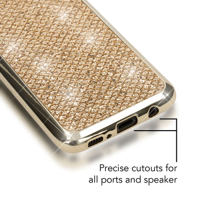 NALIA Handyhülle kompatibel mit Samsung Galaxy S8 Plus, Glitzer Slim Silikon-Case Back-Cover Schutzhülle, Glitter Sparkle Handy-Tasche Bumper, Dünne Bling Strass Smart-Phone Hülle Rot NALIA Protective Hülle