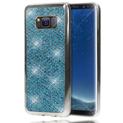 NALIA Handyhülle kompatibel mit Samsung Galaxy S8 Plus, Glitzer Slim Silikon-Case Back-Cover Schutzhülle, Glitter Sparkle Handy-Tasche Bumper, Dünne Bling Strass Smart-Phone Hülle Rot NALIA Protective Hülle
