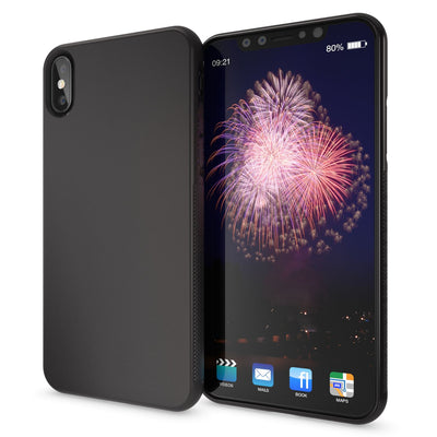 NALIA Handyhülle kompatibel mit iPhone X XS, Matte Anti-Rutsch Silikon Schutzhülle Dünn, Ultra-Slim Back-Cover Case Gummi Hülle, Etui Handy-Tasche Schale Smart-Phone Skin Bumper Transparent NALIA Protective Hülle