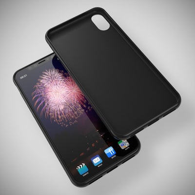 NALIA Handyhülle kompatibel mit iPhone X XS, Matte Anti-Rutsch Silikon Schutzhülle Dünn, Ultra-Slim Back-Cover Case Gummi Hülle, Etui Handy-Tasche Schale Smart-Phone Skin Bumper Transparent NALIA Protective Hülle