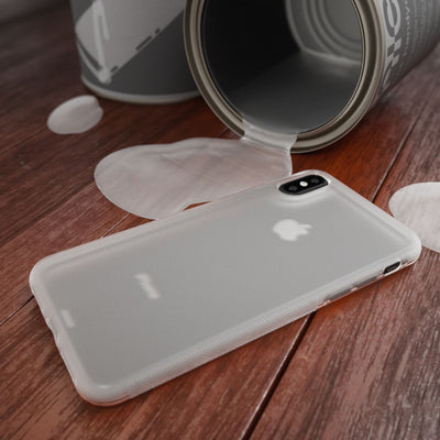 NALIA Handyhülle kompatibel mit iPhone X XS, Matte Anti-Rutsch Silikon Schutzhülle Dünn, Ultra-Slim Back-Cover Case Gummi Hülle, Etui Handy-Tasche Schale Smart-Phone Skin Bumper Transparent NALIA Protective Hülle