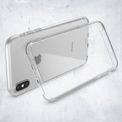 NALIA Handyhülle kompatibel mit iPhone X XS, Ultra-Slim Silikon Case Cover Crystal Schutzhülle Dünn Durchsichtig, Etui Handy-Tasche Schale Backcover Transparent Smart-Phone Bumper Transparent NALIA SlimFit Hülle