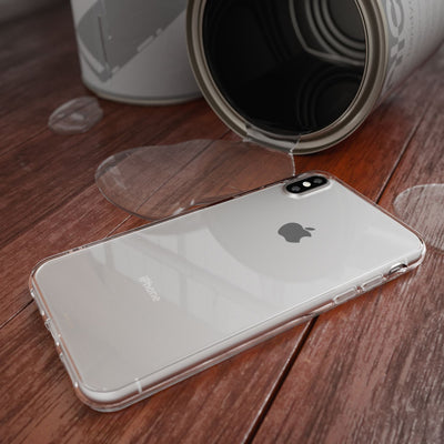 NALIA Handyhülle kompatibel mit iPhone X XS, Ultra-Slim Silikon Case Cover Crystal Schutzhülle Dünn Durchsichtig, Etui Handy-Tasche Schale Backcover Transparent Smart-Phone Bumper Transparent NALIA SlimFit Hülle