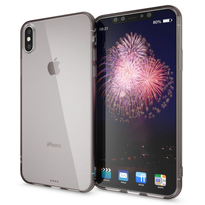 NALIA Handyhülle kompatibel mit iPhone X XS, Ultra-Slim Silikon Case Cover Crystal Schutzhülle Dünn Durchsichtig, Etui Handy-Tasche Schale Backcover Transparent Smart-Phone Bumper Transparent NALIA SlimFit Hülle