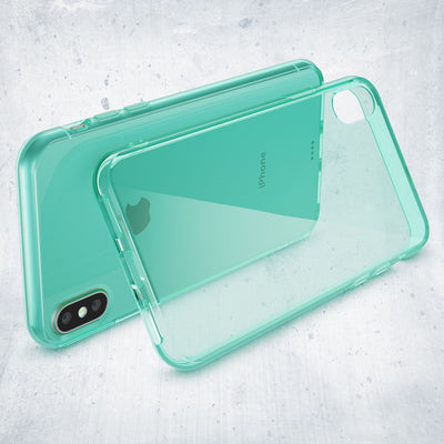 NALIA Handyhülle kompatibel mit iPhone X XS, Ultra-Slim Silikon Case Cover Crystal Schutzhülle Dünn Durchsichtig, Etui Handy-Tasche Schale Backcover Transparent Smart-Phone Bumper Transparent NALIA SlimFit Hülle
