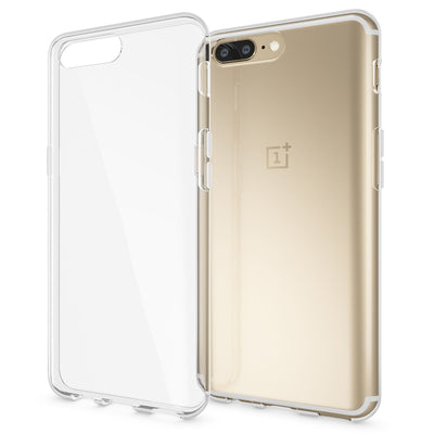 NALIA Transparente Silikonhülle für OnePlus 5 – Anti-Gelb & Rutschfest – GLAZE (Handyhülle Kristallklar, Schlank & Stoßfest) – Marke aus Berlin Default Title NALIA Transparente Hülle