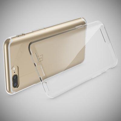 NALIA Transparente Silikonhülle für OnePlus 5 – Anti-Gelb & Rutschfest – GLAZE (Handyhülle Kristallklar, Schlank & Stoßfest) – Marke aus Berlin Default Title NALIA Transparente Hülle