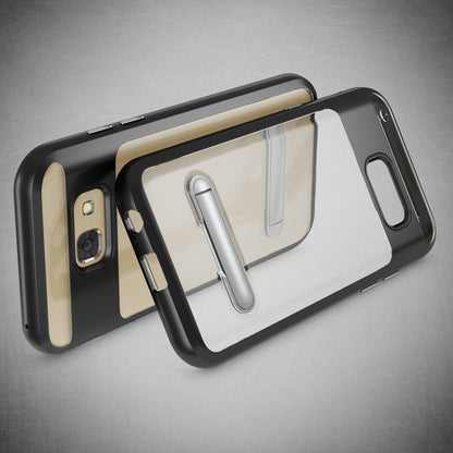 Samsung Galaxy A5 2017 Ständer Handy Hülle von NALIA, TPU Silikon Kickstand Case Schwarz NALIA