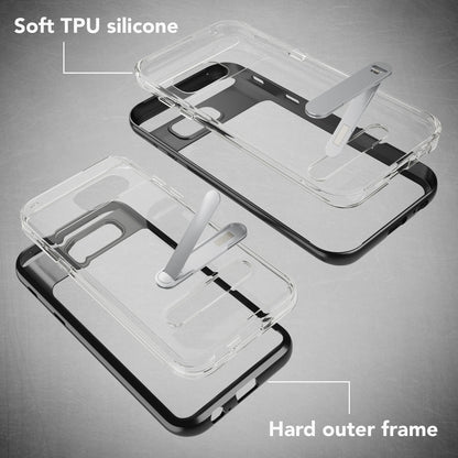Samsung Galaxy A5 2017 Ständer Handy Hülle von NALIA, TPU Silikon Kickstand Case Schwarz NALIA