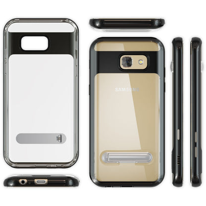 Samsung Galaxy A5 2017 Ständer Handy Hülle von NALIA, TPU Silikon Kickstand Case Schwarz NALIA