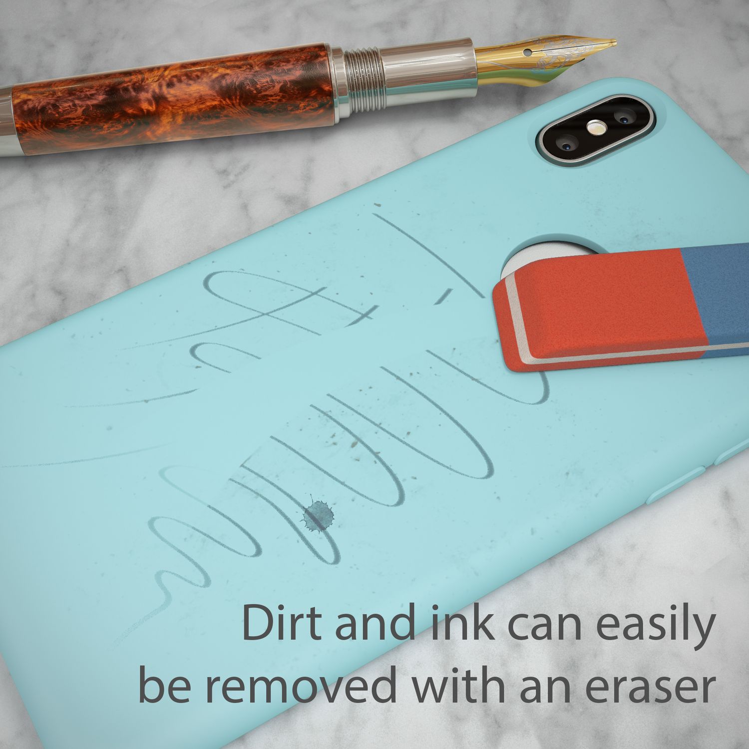 NALIA Hülle für Apple iPhone X, Liquid Silikon Handy Schutz Hard Case Cover NALIA