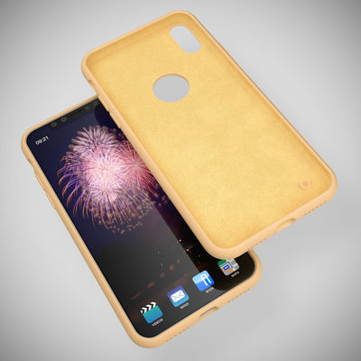 NALIA Liquid Silikon Hülle kompatibel mit iPhone X, Ultra-Slim Handyhülle Hard-Case mit Silk Touch & Microfaser, Dünnes Cover Schutzhülle Skin, Etui Handy-Tasche Backcover Bumper Fresh Green NALIA Protective Hülle