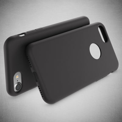 NALIA Liquid Silikon Hülle kompatibel mit iPhone 7, Ultra-Slim Handyhülle Hard-Case mit Silk Touch & Microfaser, Dünnes Cover Schutzhülle Skin, Etui Handy-Tasche Backcover Bumper NALIA Protective Hülle