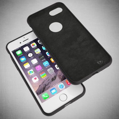 NALIA Liquid Silikon Hülle kompatibel mit iPhone 7, Ultra-Slim Handyhülle Hard-Case mit Silk Touch & Microfaser, Dünnes Cover Schutzhülle Skin, Etui Handy-Tasche Backcover Bumper NALIA Protective Hülle