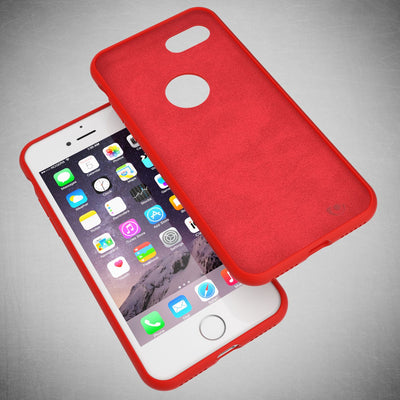 NALIA Liquid Silikon Hülle kompatibel mit iPhone 7, Ultra-Slim Handyhülle Hard-Case mit Silk Touch & Microfaser, Dünnes Cover Schutzhülle Skin, Etui Handy-Tasche Backcover Bumper NALIA Protective Hülle