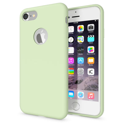 NALIA Liquid Silikon Hülle kompatibel mit iPhone 7, Ultra-Slim Handyhülle Hard-Case mit Silk Touch & Microfaser, Dünnes Cover Schutzhülle Skin, Etui Handy-Tasche Backcover Bumper NALIA Protective Hülle