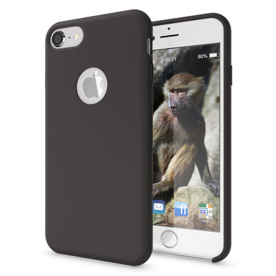 NALIA Liquid Silikon Hülle kompatibel mit iPhone 8, Ultra-Slim Handyhülle Hard-Case mit Silk Touch & Microfaser, Dünnes Cover Schutzhülle Skin, Etui Handy-Tasche Backcover Bumper NALIA Protective Hülle