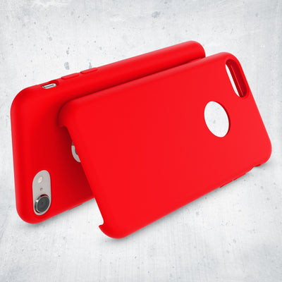 NALIA Liquid Silikon Hülle kompatibel mit iPhone 8, Ultra-Slim Handyhülle Hard-Case mit Silk Touch & Microfaser, Dünnes Cover Schutzhülle Skin, Etui Handy-Tasche Backcover Bumper NALIA Protective Hülle