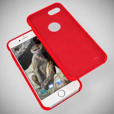 NALIA Liquid Silikon Hülle kompatibel mit iPhone 8, Ultra-Slim Handyhülle Hard-Case mit Silk Touch & Microfaser, Dünnes Cover Schutzhülle Skin, Etui Handy-Tasche Backcover Bumper NALIA Protective Hülle