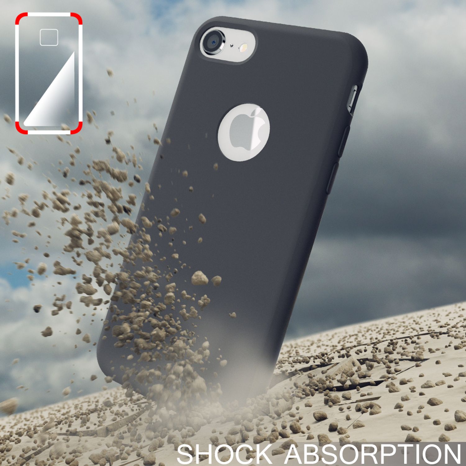 Apple iPhone 8 Liquid Silikon Handy Hülle von NALIA, weiches Hard Cover Case Dünn NALIA