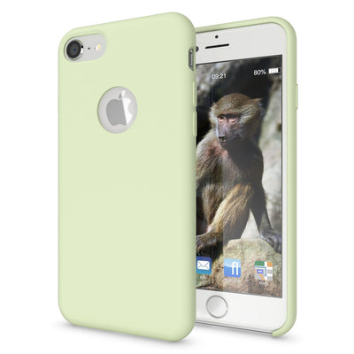 NALIA Liquid Silikon Hülle kompatibel mit iPhone 8, Ultra-Slim Handyhülle Hard-Case mit Silk Touch & Microfaser, Dünnes Cover Schutzhülle Skin, Etui Handy-Tasche Backcover Bumper NALIA Protective Hülle