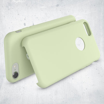 NALIA Liquid Silikon Hülle kompatibel mit iPhone 8, Ultra-Slim Handyhülle Hard-Case mit Silk Touch & Microfaser, Dünnes Cover Schutzhülle Skin, Etui Handy-Tasche Backcover Bumper NALIA Protective Hülle