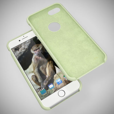 NALIA Liquid Silikon Hülle kompatibel mit iPhone 8, Ultra-Slim Handyhülle Hard-Case mit Silk Touch & Microfaser, Dünnes Cover Schutzhülle Skin, Etui Handy-Tasche Backcover Bumper NALIA Protective Hülle