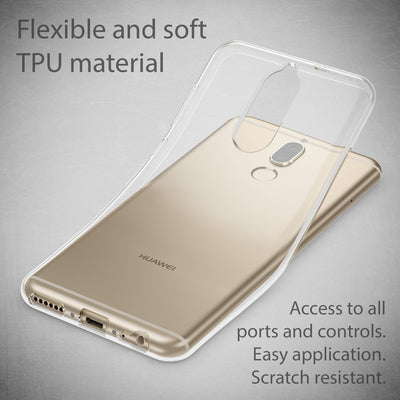NALIA Handyhülle kompatibel mit Huawei Mate 10 Lite, Ultra-Slim TPU Silikon Case Cover Hülle Crystal Clear Schutzhülle Dünn Durchsichtig, Backcover Etui Handy-Tasche Transparent, Phone Schutz Bumper Default Title NALIA Transparente Hülle