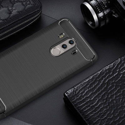 NALIA Silikonhülle für Huawei Mate 10 Pro – Rutschfest & Matt – VORTEX (Gebürstete Optik & Carbon Design) – Marke aus Berlin Default Title NALIA Protective Hülle