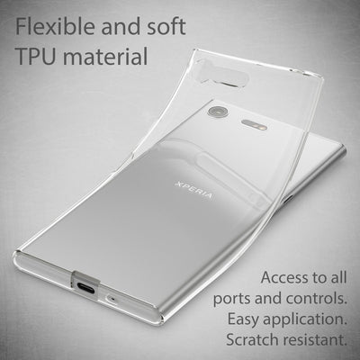NALIA Transparente Silikonhülle für Sony Xperia XZ Premium – Anti-Gelb & Rutschfest – GLAZE (Handyhülle Kristallklar, Schlank & Stoßfest) – Marke aus Berlin Default Title NALIA Transparente Hülle