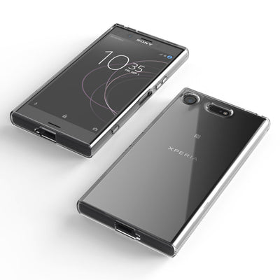 NALIA Transparente Silikonhülle für Sony Xperia XZ1 – Anti-Gelb & Rutschfest – GLAZE (Handyhülle Kristallklar, Schlank & Stoßfest) – Marke aus Berlin Default Title NALIA Transparente Hülle