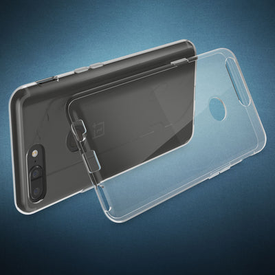 NALIA Transparente Silikonhülle für OnePlus 5T – Anti-Gelb & Rutschfest – GLAZE (Handyhülle Kristallklar, Schlank & Stoßfest) – Marke aus Berlin Default Title NALIA Transparente Hülle