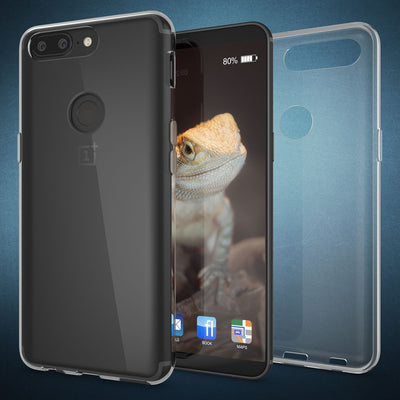 NALIA Transparente Silikonhülle für OnePlus 5T – Anti-Gelb & Rutschfest – GLAZE (Handyhülle Kristallklar, Schlank & Stoßfest) – Marke aus Berlin Default Title NALIA Transparente Hülle