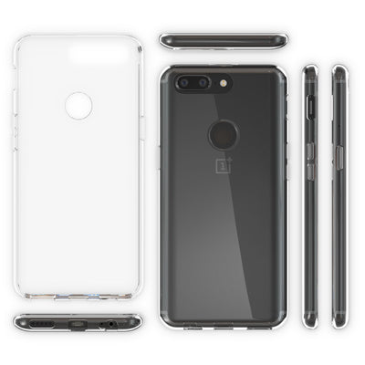 NALIA Transparente Silikonhülle für OnePlus 5T – Anti-Gelb & Rutschfest – GLAZE (Handyhülle Kristallklar, Schlank & Stoßfest) – Marke aus Berlin Default Title NALIA Transparente Hülle