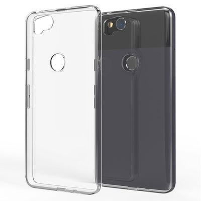 NALIA Transparente Silikonhülle für Google Pixel 2 – Anti-Gelb & Rutschfest – GLAZE (Handyhülle Kristallklar, Schlank & Stoßfest) – Marke aus Berlin Default Title NALIA Transparente Hülle