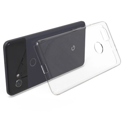 NALIA Transparente Silikonhülle für Google Pixel 2 XL – Anti-Gelb & Rutschfest – GLAZE (Handyhülle Kristallklar, Schlank & Stoßfest) – Marke aus Berlin Default Title NALIA Transparente Hülle