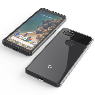 NALIA Transparente Silikonhülle für Google Pixel 2 XL – Anti-Gelb & Rutschfest – GLAZE (Handyhülle Kristallklar, Schlank & Stoßfest) – Marke aus Berlin Default Title NALIA Transparente Hülle