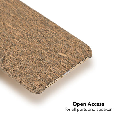 NALIA Kork Hülle kompatibel mit iPhone 6 6S, Natur-Holz Look Handyhülle Handy-Tasche Dünnes Ultra-Slim Hardcase Schutz Etui Backcover Bumper Cover Case Schutzhülle Grey Cork NALIA Protective Hülle