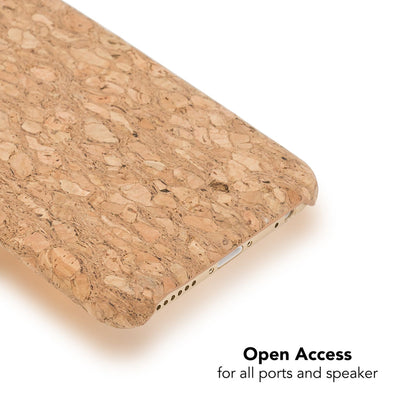 NALIA Kork Hülle kompatibel mit iPhone 6 6S, Natur-Holz Look Handyhülle Handy-Tasche Dünnes Ultra-Slim Hardcase Schutz Etui Backcover Bumper Cover Case Schutzhülle Grey Cork NALIA Protective Hülle