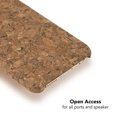 NALIA Kork Hülle kompatibel mit iPhone 6 6S, Natur-Holz Look Handyhülle Handy-Tasche Dünnes Ultra-Slim Hardcase Schutz Etui Backcover Bumper Cover Case Schutzhülle Grey Cork NALIA Protective Hülle