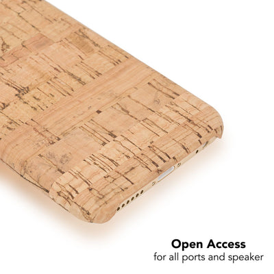 NALIA Kork Hülle kompatibel mit iPhone 6 6S, Natur-Holz Look Handyhülle Handy-Tasche Dünnes Ultra-Slim Hardcase Schutz Etui Backcover Bumper Cover Case Schutzhülle Grey Cork NALIA Protective Hülle