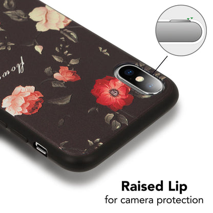 NALIA Hülle für Apple iPhone X XS, Slim Silikon Motiv Case Schutz Cover Bumper