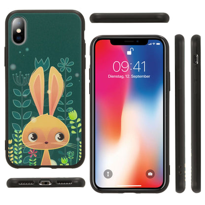 NALIA Hülle für Apple iPhone X XS, Slim Silikon Motiv Case Schutz Cover Bumper