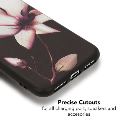NALIA Handyhülle kompatibel mit iPhone X XS, Ultra-Slim TPU Hülle Silikon Motiv Case Cover Gummi Schutzhülle Dünn, Etui Handy-Tasche Backcover Phone Skin Bumper Cherry Blossom NALIA SlimFit Hülle