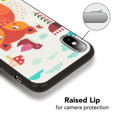NALIA Handyhülle kompatibel mit iPhone X XS, Ultra-Slim TPU Hülle Silikon Motiv Case Cover Gummi Schutzhülle Dünn, Etui Handy-Tasche Backcover Phone Skin Bumper Cherry Blossom NALIA SlimFit Hülle