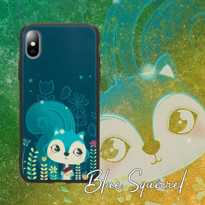NALIA Handyhülle kompatibel mit iPhone X XS, Ultra-Slim TPU Hülle Silikon Motiv Case Cover Gummi Schutzhülle Dünn, Etui Handy-Tasche Backcover Phone Skin Bumper Squirrel NALIA SlimFit Hülle