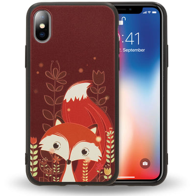 NALIA Handyhülle kompatibel mit iPhone X XS, Ultra-Slim TPU Hülle Silikon Motiv Case Cover Gummi Schutzhülle Dünn, Etui Handy-Tasche Backcover Phone Skin Bumper Squirrel NALIA SlimFit Hülle