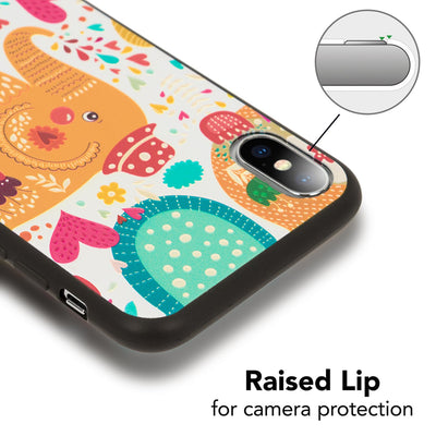 NALIA Handyhülle kompatibel mit iPhone X XS, Ultra-Slim TPU Hülle Silikon Motiv Case Cover Gummi Schutzhülle Dünn, Etui Handy-Tasche Backcover Phone Skin Bumper Elephant NALIA SlimFit Hülle